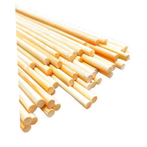 GOYOMI 100 Pcs Dowel Rods, 1/4 x 12 Inch Bamboo Sticks Wood Sticks, Unfinished Natural Hardwood Sticks Wooden Dowel Rods for Crafts and DIYers