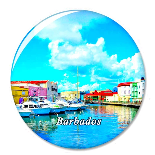 DESERT EAGLE Barbados Bridgetown Fridge Magnet Decorative Magnet Bottle Opener Tourist City Travel Souvenir Collection Gift Strong Refrigerator Sticker