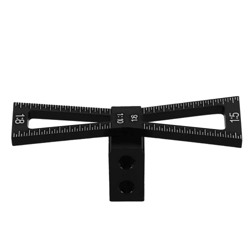 Baixikly Dovetail Jig Guide Tool Dovetail Marker Aluminum Wood Joints Gauge Tool with Clear Scale for Woodworking