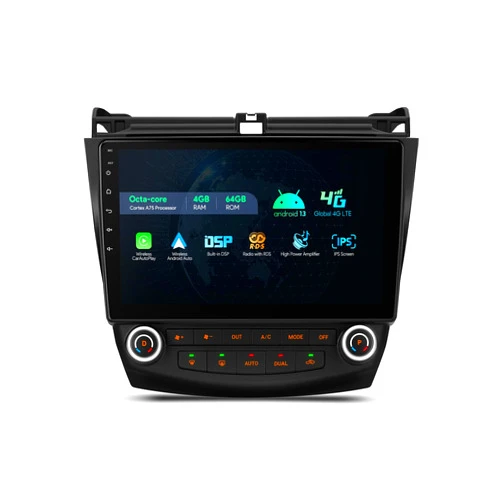 XTRONS Car Stereo for 2003 2004 2005 2006 2007 Honda Accord, Android 13 Octa Core 4GB+64GB Car Radio, 10.1 Inch IPS Touch Screen GPS Navigation for Car Head Unit Built-in 4G DSP Car Play Android Auto…