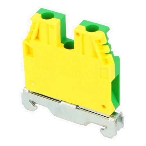 CABUR TEC.6/O | TO120 | CABUR Earth Terminal Block 6MM for 35MM TOP HAT Rail