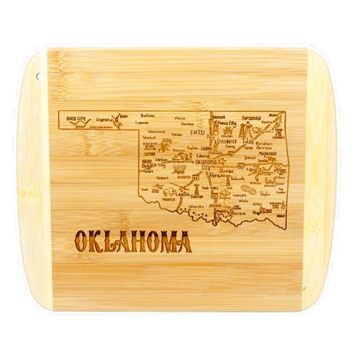 Totally Bamboo A Slice of Life Oklahoma State Serving and Cutting Board, 11
