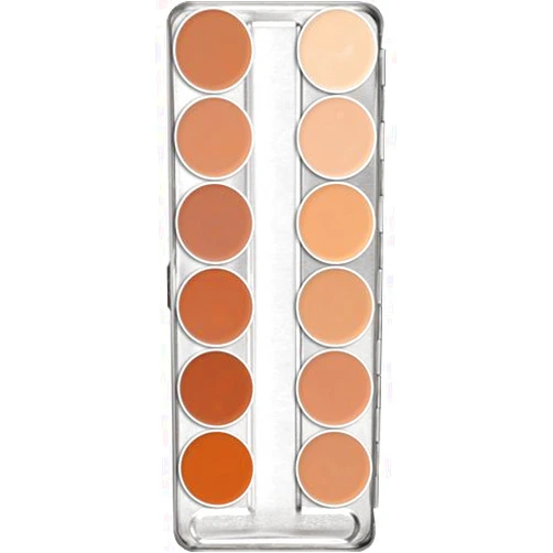Kryolan Dermacolor Camouflage 12 Color Palette 75004 C
