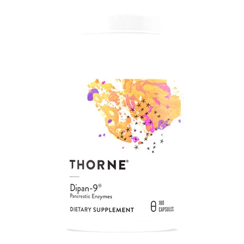 THORNE Pancreatic Enzymes (Formerly Dipan-9) - Pancreatic Enzymes for Digestive Support and Nutrient Absorption - 180 Capsules - 90 Servings