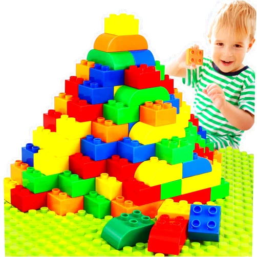 Aotipol Building Blocks for Toddlers 2-5 Including a Baseplate, 150 Piece Big Building Blocks for Kids, Block and Bricks Set Educational Toys for Children Boys Girls All Ages, Compatible with All Major Brands