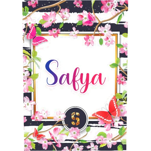 Shanel Fr Stephanie Publishing Safya: Carnet de notes A5 | Prénom personnalisé Safya | Monogramme : S | Cadeau d'anniversaire pour fille, femme, maman, copine, sœur ... | 120 pages ... Format A5 (14.8 x 21 cm) (French Edition)