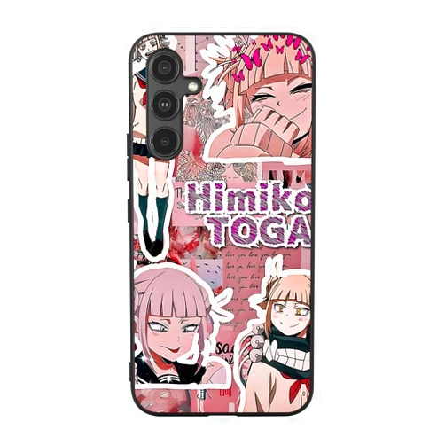 NIKKHO Phone Case for Samsung Galaxy A54 5G Anime Class A Himiko Girl Toga Color(06) Soft Black TPU Matte Rubber Shockproof Ultra-Thin Full-Body Protective Case Cover