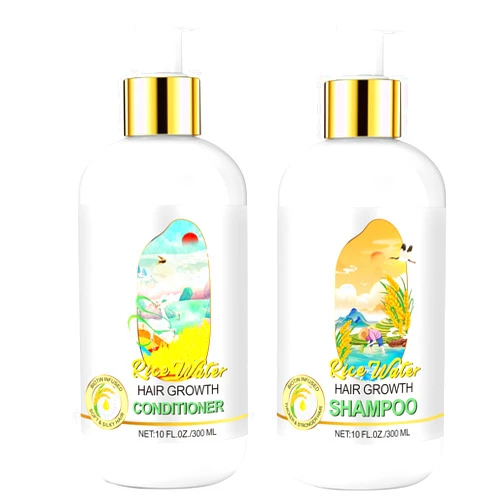TOYHHO Rice Water Shampoo & Conditioner Set for Women, Suitable For All Hair types, for Thinning & Hair Loss, Promotes Growth, Hydration, and Repair