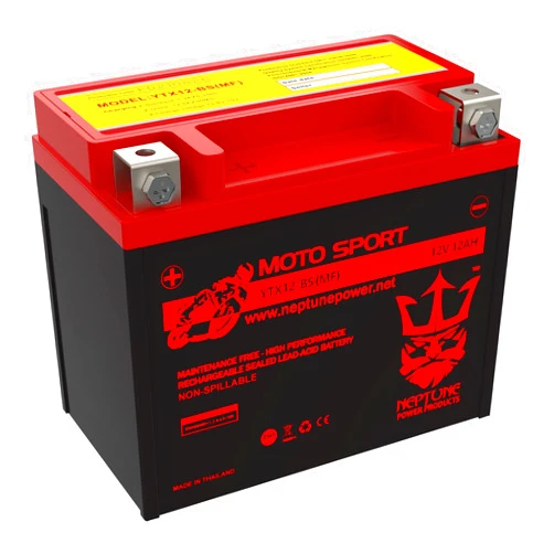 Neptune Power Products YTX12-BS High Performance Maintenance Free Sealed AGM Motorcycle Battery Replacement by Neptune