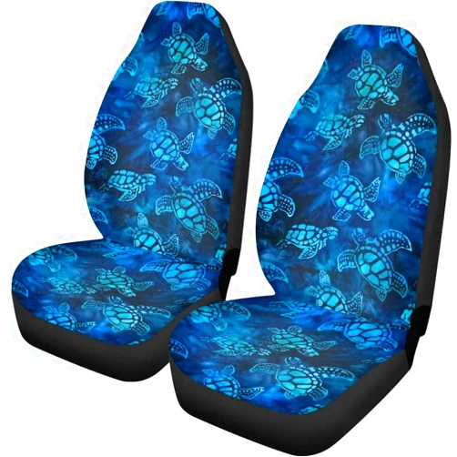 Dreaweet Blue Sea Turtle Seat Covers for Cars Trucks SUV Sedan,Hawaiian Car Seat Covers Front Seats Only,Vehicle Seat Protector Turtle Car Accessories for Women Men