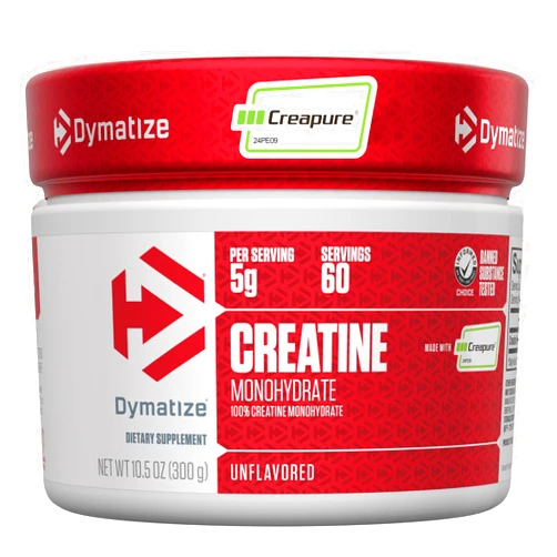 Dymatize Creatine Monohydrate Powder with CREAPURE (Product of Germany), 5g Per Serving, 60 Servings (300g), Creatine for Women and Men, Gluten Free