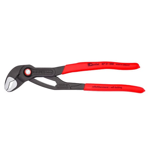Knipex Tools LP KNIPEX 87 21 250 Cobra Quick Set Water Pump Pliers, 10-Inch