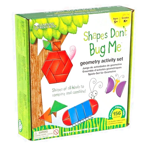 Learning Resources LER1762 Shapes - Don't Bug Me - Geometry Activity Set, Multicolor