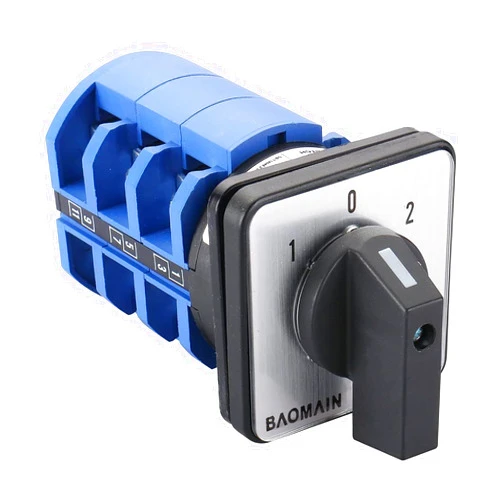 Baomain Universal Rotary Changeover Switch SZW26-63/D303.3 660V 63A 3 Position 3 Phase
