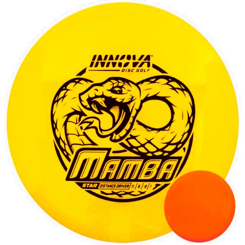 Innova Star Mamba | Distance Driver Golf Disc + G3T Blank top Mini, Mystery Color