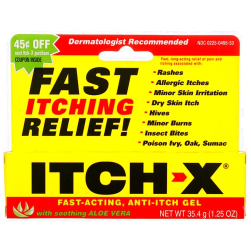 ITCH-X Anti-Itch Gel 1.25 oz (Pack of 2)