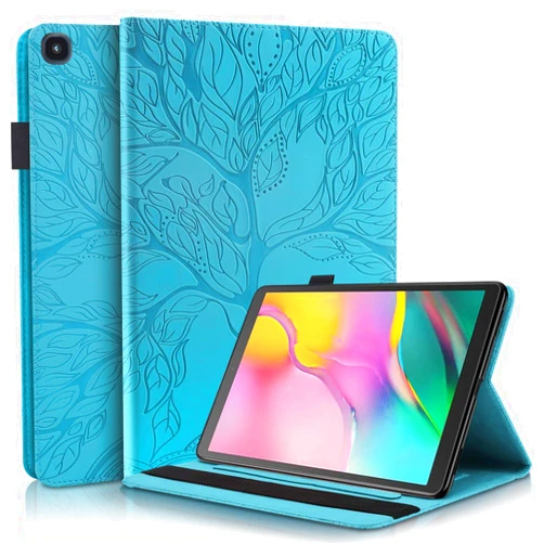 TIPOYOROO Case for Samsung Galaxy Tab A 10.1 2019 (SM-T510) Premium Slim PU Leather Stand Folding Folio Cover for Samsung Galaxy Tab A 10.1 Inch Tablet SM-T510/T515 2019 Release Modle -Turquoise