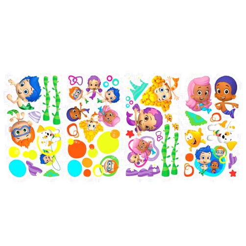 RoomMates RMK2404SCS Bubble Guppies Peel and Stick Wall Decals