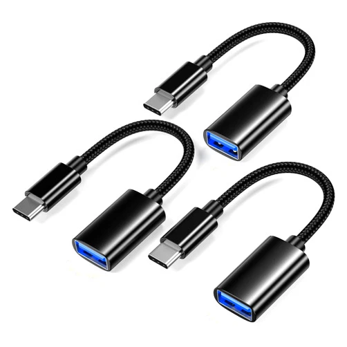 LJ zjcxin USB C to USB 3.0 Adapter [3 pack],USB-C to USB Adapter,USB Type-C to USB,Thunderbolt 3 to USB Adapter OTG Cable for Macbook Pro/Air 2020/2018,for iPad Pro 2020,Galaxy S20 S20+,Google Pixel and More