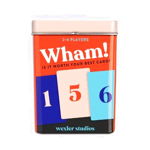 Galison Wham! Card Game – Fun Card Game for Kids, Easy to Play Family Game for 2+ Players, for Ages 6+ – Convenient Storage Tin and Instructions Included, Great Learning Activity for Kids