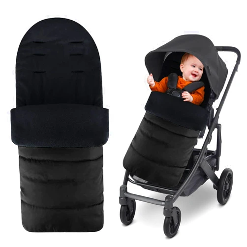 Pugwoy Universal Baby Footmuff for Strollers,Winter Warm Baby Stroller Bunting Bag,Waterproof and Windproof Winter Sleeping Bag with Coral Fleece Lining, Baby Bunting Bags for Most Strollers,Prams
