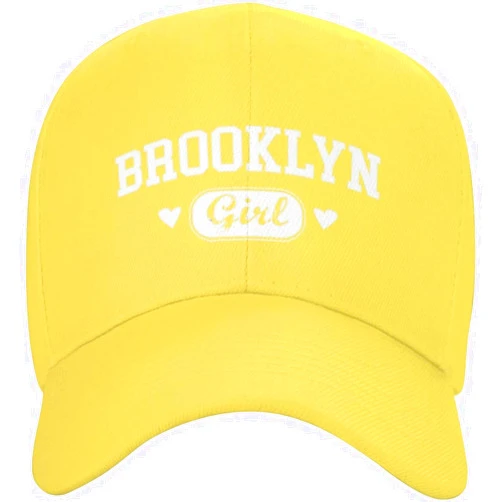 AHBFC Brooklyn-Girl-New-York-Born-Raised-Home-State Pride Black Hat Men Women Adjustable Washed Baseball Hats Baseba