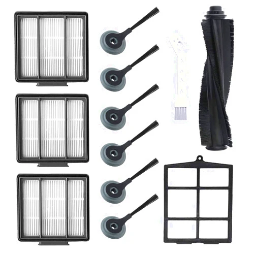 Mochenli Replacement Parts for Shark ION Robot AV751 AV752 AV753 S87 R85 RV850, RV850WV Vacuum Cleaner Accessory Kit Pack of 6 Side Brushes,3 HEPA Filters,1 Primary Filter,1 Main Brush