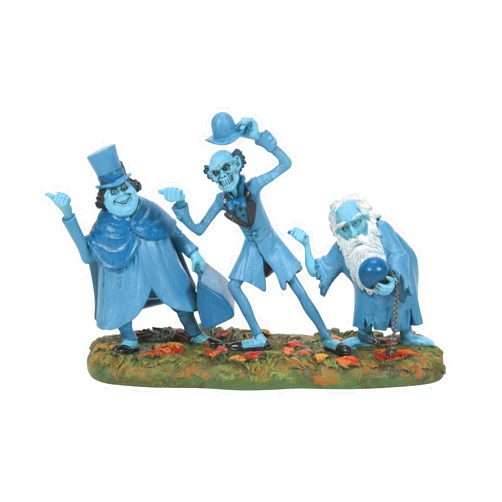 Department 56 Snow Village Halloween Disney The Haunted Mansion Beware of Hitchhikers Figurine, 3.74 Inch, Multicolor