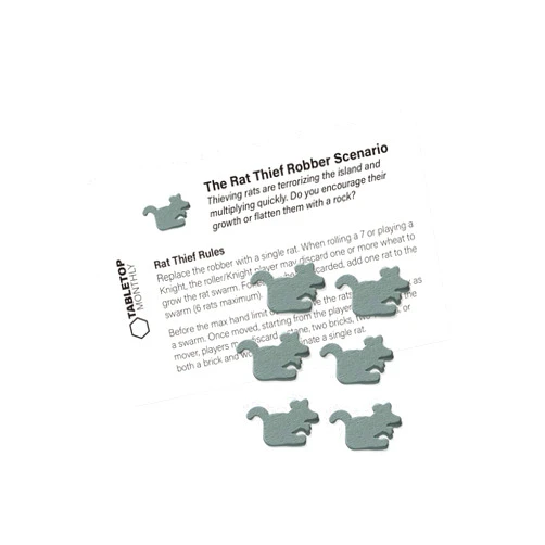 Tabletop Monthly Rat Thief: A Robber Scenario compatible with Catan's Settlers of Catan and Catan Expansions
