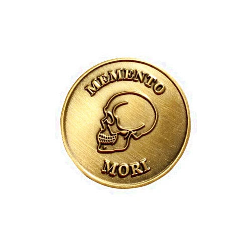 STOIC STORE UK Memento Mori Coin Stoic, Momento Mori Coin - Double Sided 38mm Stoic Coin - Daily Inspirational Coins for Stoicism Gifts, Stoic Challenge - Novelty Coins, Tokens, Medallions