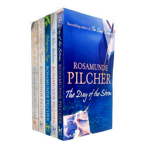 By Rosamunde Pilcher (Author) Rosamunde Pilcher Collection 5 Books Set (The Day of the Storm, The Blue Bedroom, Sleeping Tiger, Wild Mountain Thyme, Flowers in the Rain)