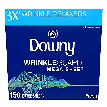 Downy WrinkleGuard Dryer Sheets, Fresh, 150 count Dryer Sheets, 150 count