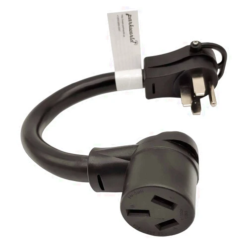Parkworld 61438 RV to Stove Adapter Cord RV Plug NEMA 14-50P to 10-50R Oven Female, 50A, 250V, 6 AWG(1.5FT)
