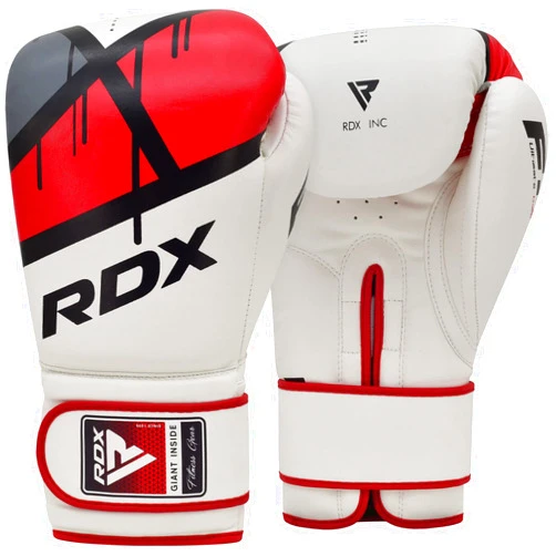 RDX Boxing Gloves EGO, Sparring Muay Thai Kickboxing MMA Heavy Training Mitts, Maya Hide Leather, Ventilated, Long Support, Punching Bag Workout Pads, Men Women Adult 8 10 12 14 16 oz
