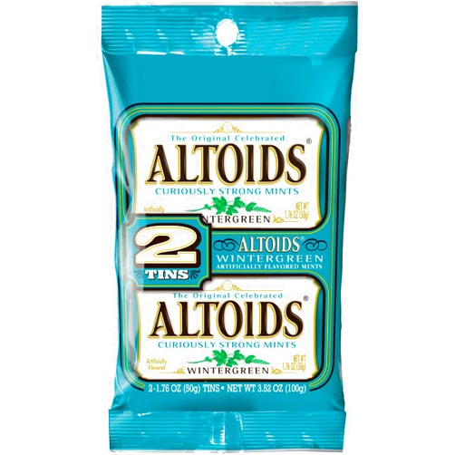 Altoids Wintergreen Mints, 1.76 ounce (2 Packs)