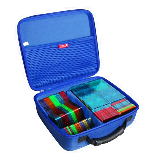 Hermitshell Hard Travel Case for PicassoTiles / Playmags 100 Piece Set 100pcs Magnet Building Tiles (Blue)