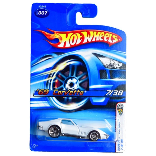 Hot Wheels '69 Corvette - 2006 First Editions 7/38 - white