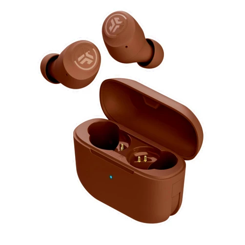 JLab Go Air Tones+ True Wireless Earbuds Designed with Auto On and Connect, Touch Controls, 32+ Hours Bluetooth Playtime, EQ3 Sound, and Dual Connect, Natural Earthtone Color (4625 W)