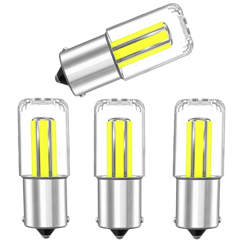 ZSSXOLED BA15S LED Bulbs 5W 12V RV LED Lights 1156 1141 7506 1003 Super Bright Low Power replacement for Back Up Reverse Lights, Brake Lights, Tail Lights, RV lights, White 6000K (4-Pack)