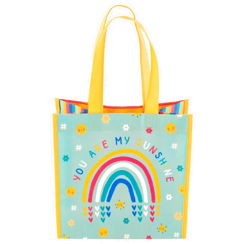 Stephen Joseph, Medium Recycled Gift Bag with Handles, Kids, Reusable, Birthday Party Gift Bag, Shopping Bag
