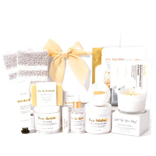 Suhctuptx Spa Gifts for Women 13Pcs Mothers Day Gifts Happy Birthday Gift Baskets, Christmas Relaxing Home SPA Kit Bath Set Self Care Package Thank You Box for Mom Her Sister Teacher Friends Friendship