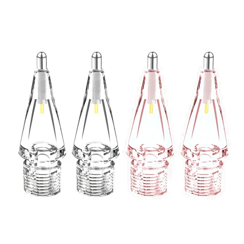 Frylaa Metal Pencil Tips Replacment for Apple Pencil 2nd&1st Generation,Apple Pencil Tips Clear,Penlike Metal Nib Wear-Resistant Pen Needle Stylus Tip Acceossries,Fine Ponit Precise Control-[4 Pack]