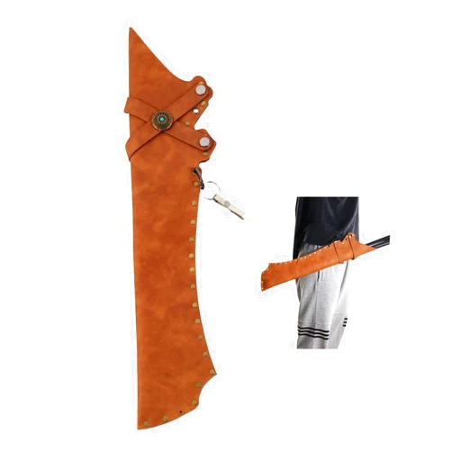 FENJANER Archery Arrow Quiver Archery Back Arrow Quiver Holder PU Leather Archery Quiver with Belt Clip for Field and Practice