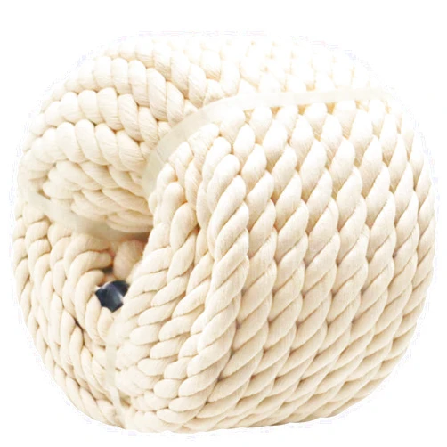 VEIZEDD Strong Cotton Rope 3/4 inch x 25 feet Twisted Natural Cotton Cord for DIY Rope Baskets, Decorative Projects, White Craft Rope