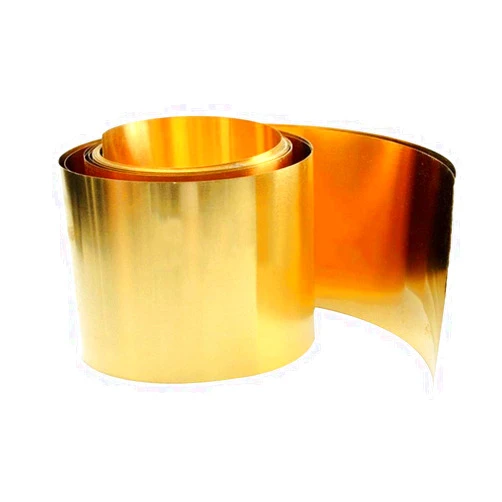 Yodaoke 0.1mm x 200mm x 1000mm H62 Brass Metal Thin Sheet Foil Plate Roll