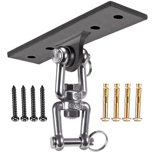 Dolibest Wall Mount Bracket, Ceiling Anchor for Home Suspension Training Kit, Suspension Straps, Gymnastic Rings, Yoga Swing & Hammock, Body Weight Strength Training Systems&Boxing Equipment