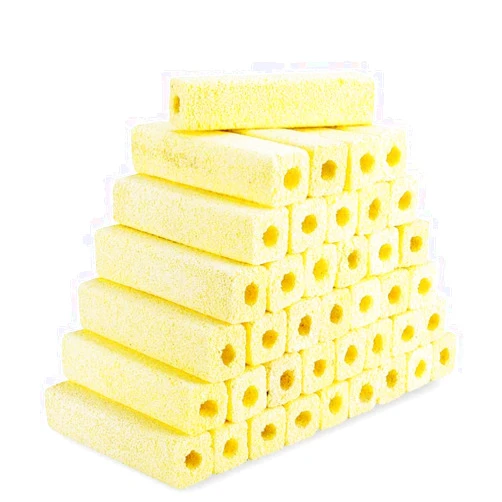 hygger 6.2-Inch Long Aquarium Bio Media Ceramic Filter Media Blocks for Sump Tank Pond Saltwater Aquarium Fish Tank Biological Media (7.9 lbs,40-pack)