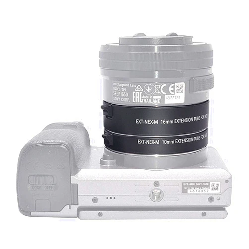 Venidice Ext-Nex-M Metal Auto Focus Macro Extension Tube Adapter Ring 10mm 16mm for SNY Mirrorless NEX E-Mount NEX 3/3N/5/5N/5R/A6000/A6300 and Full Frame A7 A7S/A7SII A7R/A7RII A7II