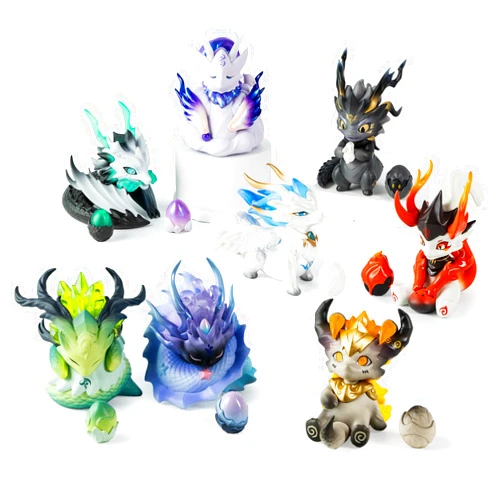 BEEMAI Mythical Beasts Administration Together with Loong Series 1PC Blind Box Figures, Random Design Cute Figures Collectible Toys Birthday Gifts