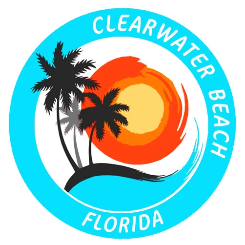 Appalachian Spirit Clearwater Beach, Florida Tropical Scene Decorative Car Truck Window Sticker Decal Vinyl Die-Cut Badge Emblem Vacation Souvenir Travel Gear Ocean Island Beach